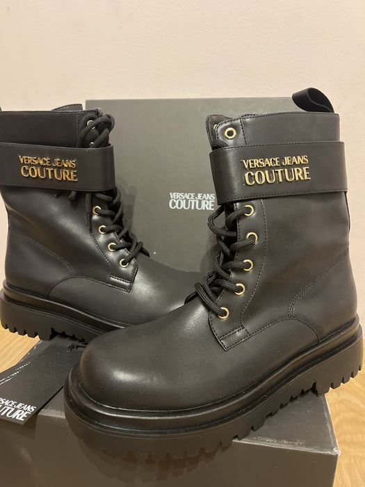 Дамски кубинки ест. кожа Versace