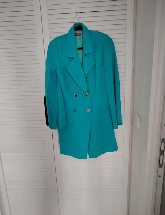 Rochie tip sacou – elegantă, turcoaz