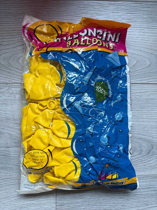 Baloane PALLONCINI, culoarea galbenă - 500 de bucăți