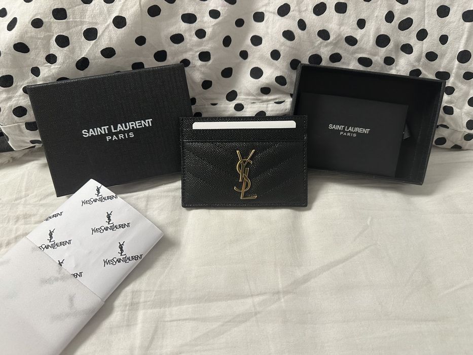 Portofel Yves Saint Laurent gold