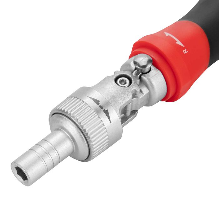 Отвертка реверсивна с битове и вложки, 61 части, CrV MTX - 133637