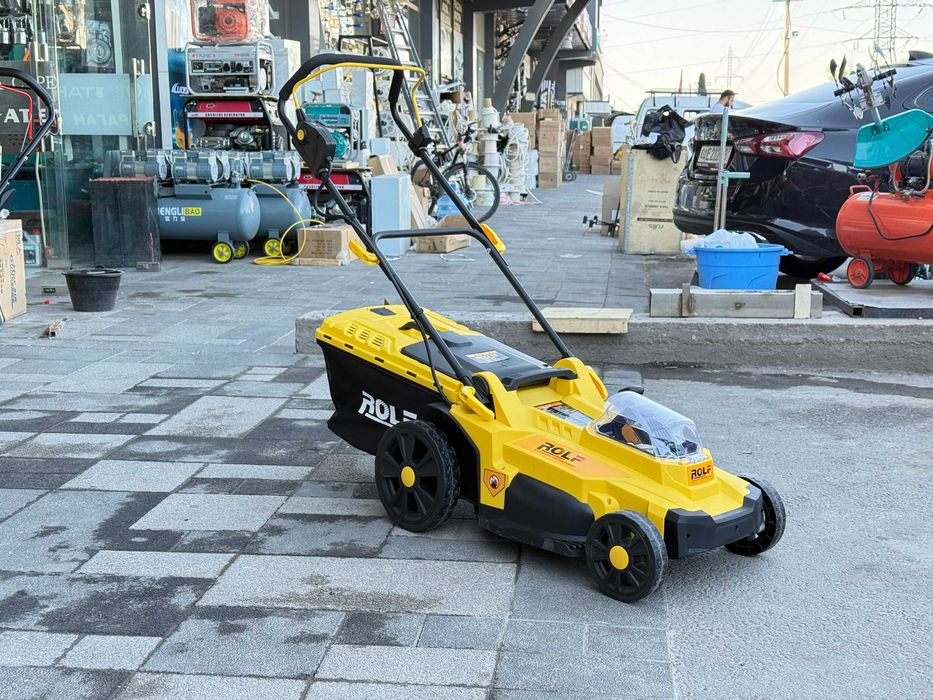 Газонокосилка Аккумуляторная Rolf TOP-3200L 43см gazonokosilka ОПТОМ!