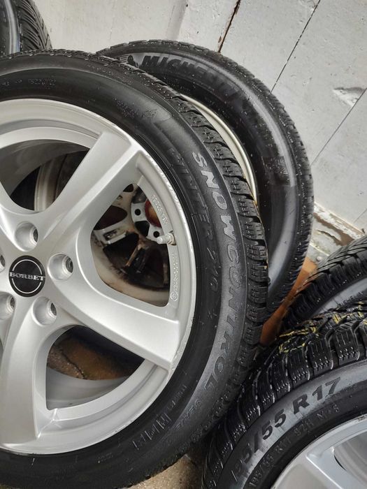Лети джанти 17" 5х112 зимни гуми 195/55/17