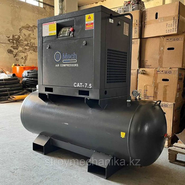 Винтовой компрессор 7,5кВт с ресивером на 500 литров