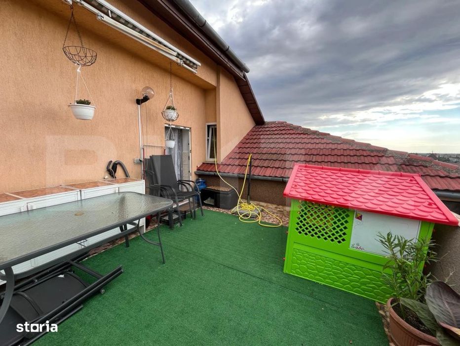 Apartament cu 2 camere, decomandat, etaj 8/8, terasa 20 mp, Rogerius