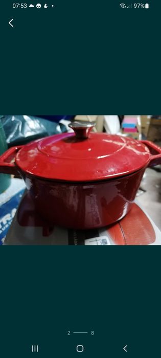 Cratiță fontă emailată 7L