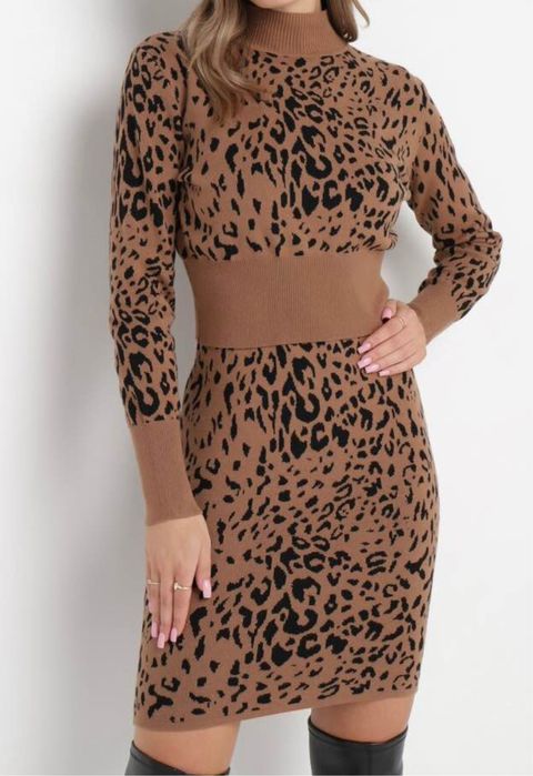 Compleu superb rochie si pulover, marimea S/M