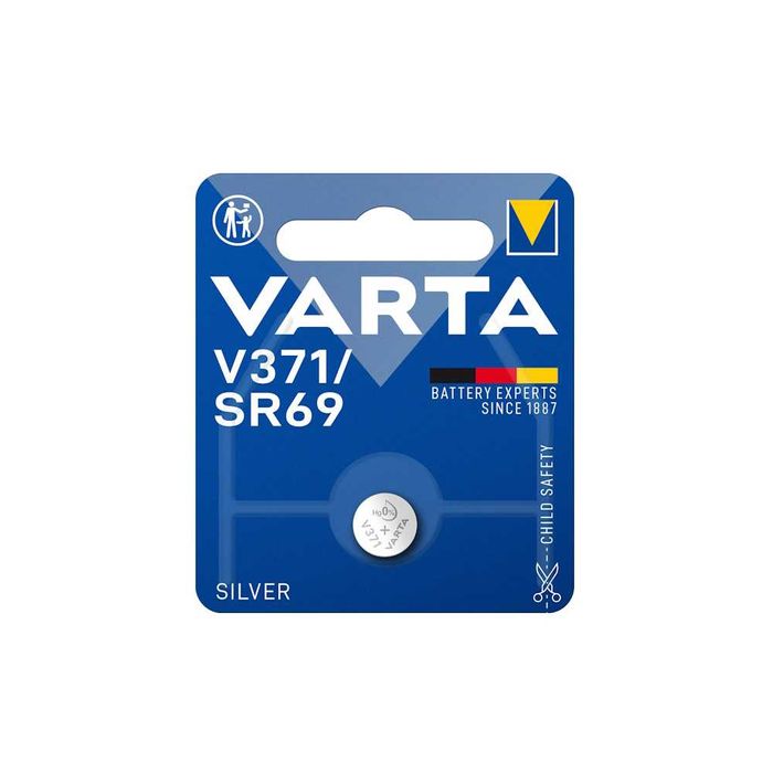 Батарейка для часов СЕРЕБРЯНО ЦИНКОВАЯ VARTA V371 (SR69) 1*BL