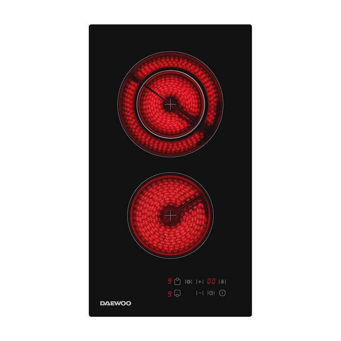 Двоен скъклокерамичен плот Daewoo BH3VTF20BNL-DE 30 см