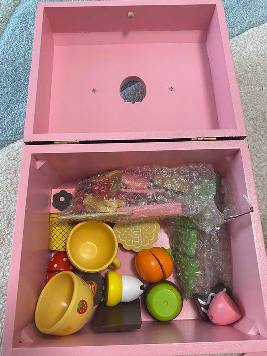 Детски дървен чаен сервиз