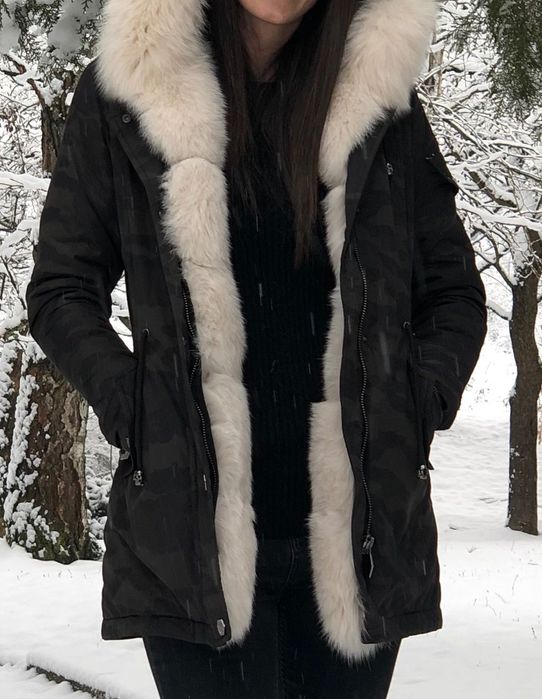 Дамска Парка с естествен косъм  Philipp  Plein