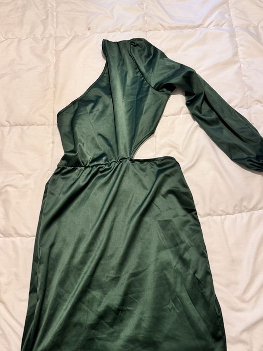 Зелена къса рокля