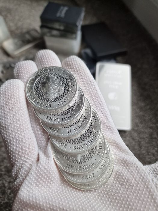 Lingou,monede de argint 999.9