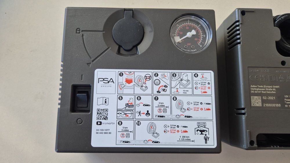 Оригинални компресори за гуми PSA Ситроен Опел Пежо DS