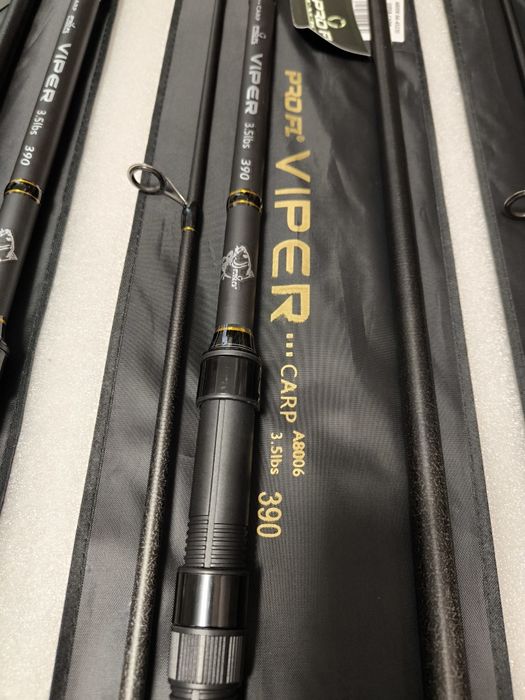 SET 4 Lansete Crap FL VIPER 3.90m 3.5 LBS 3 tronsoane Super Slim