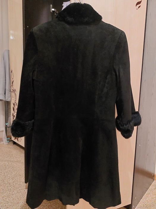 Пальто Замшевое Чёрное