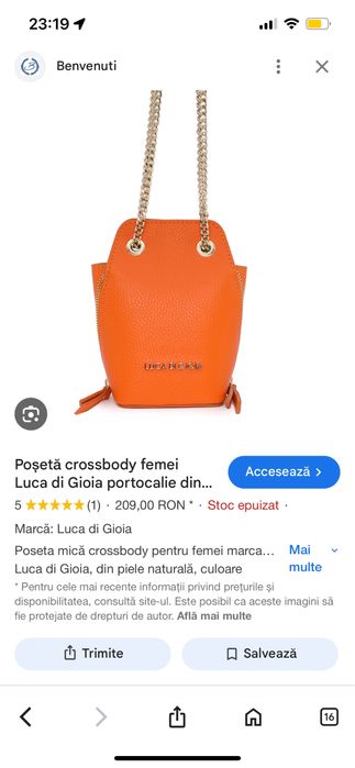 geantă din PIELE naturală