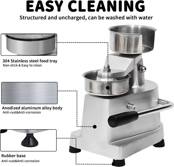 Професионална преса за бургер Commercial Burger Machine, 130mm