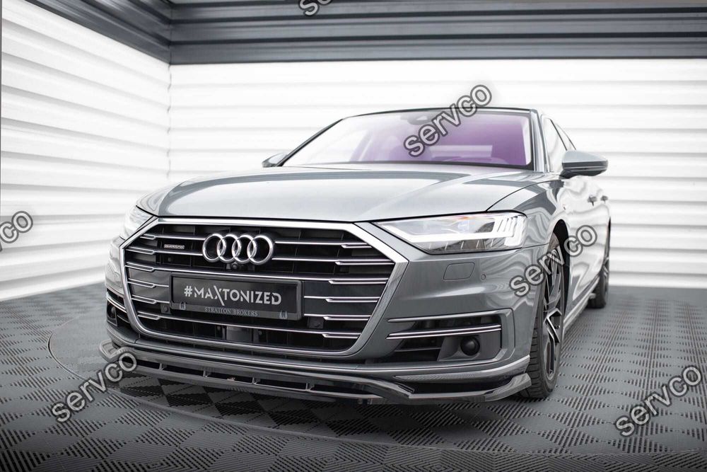 Prelungire splitter bara fata Audi A8 D5 2017-2021 v1 - Maxton Design