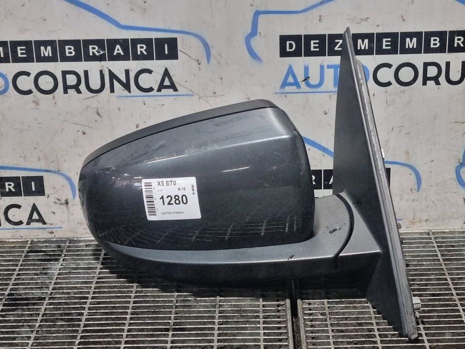 Oglinda dreapta BMW X5 E70 Facelift 2010 - 2013 4 Usi Platingrau metallic A68/7 (1280) ...