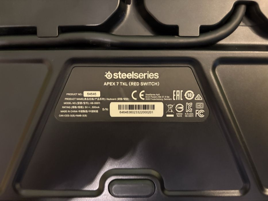 Tastatură Gaming Mecanică SteelSeries Apex 7 TKL - Red switch