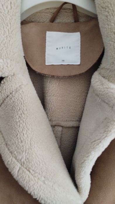 Palton îmblănit piele întoarsă Mohito