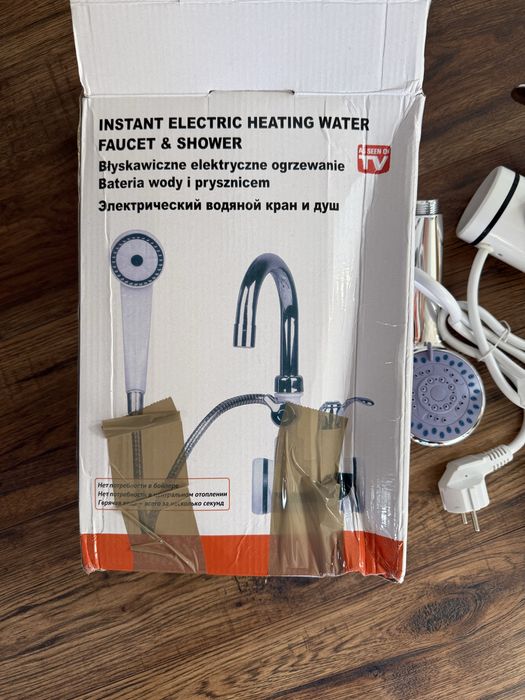 Robinet electric instant cu duș, 3000W, apă caldă instant, model RX-019