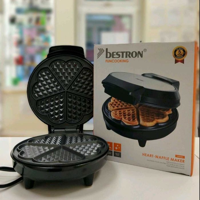 Нов гофретник BESTRON AWM700S – сърцевиден, 700W