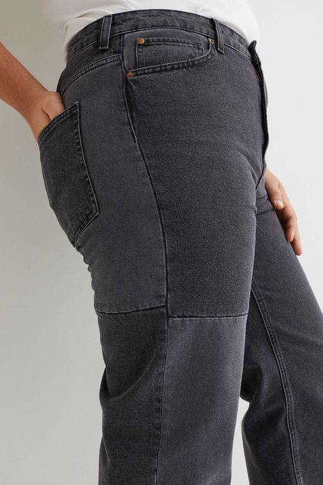 Джинсы женские H&M+ Loose Straight Jeans! Новые с бирками!
