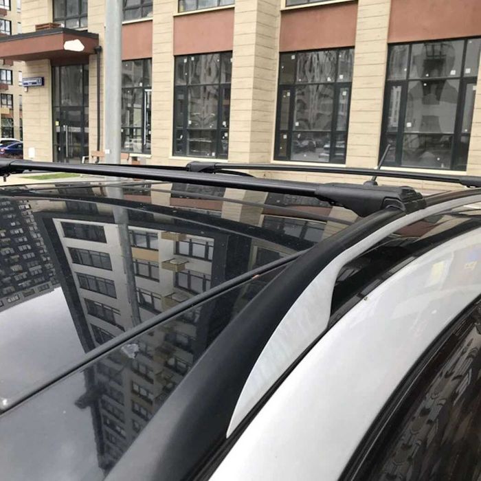 напречни греди багажник за покрив Audi A4 B6 Allroad Quattro 2000-2006, черен комплект