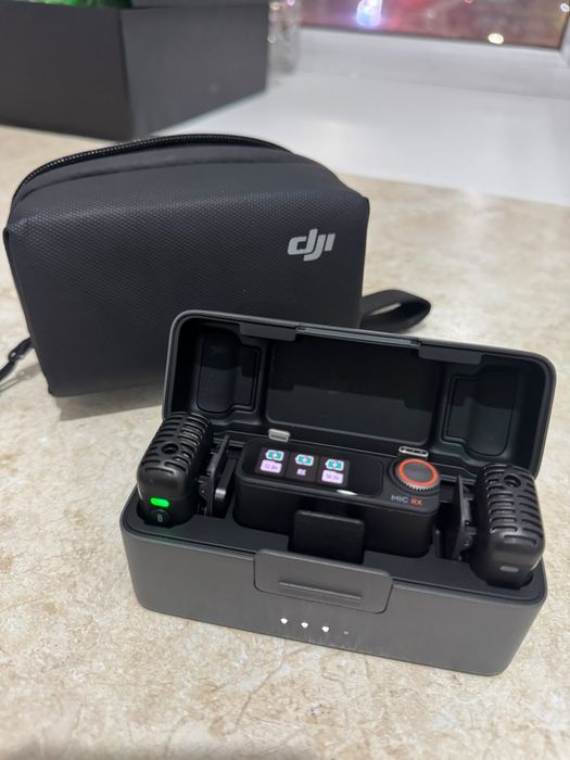 Микрофон DJI Mic 2 (2 TX + 1 RX + Charging Case) черный