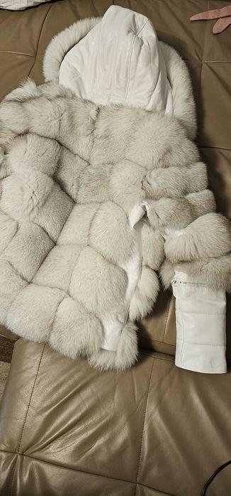 Geaca piele cu blănita