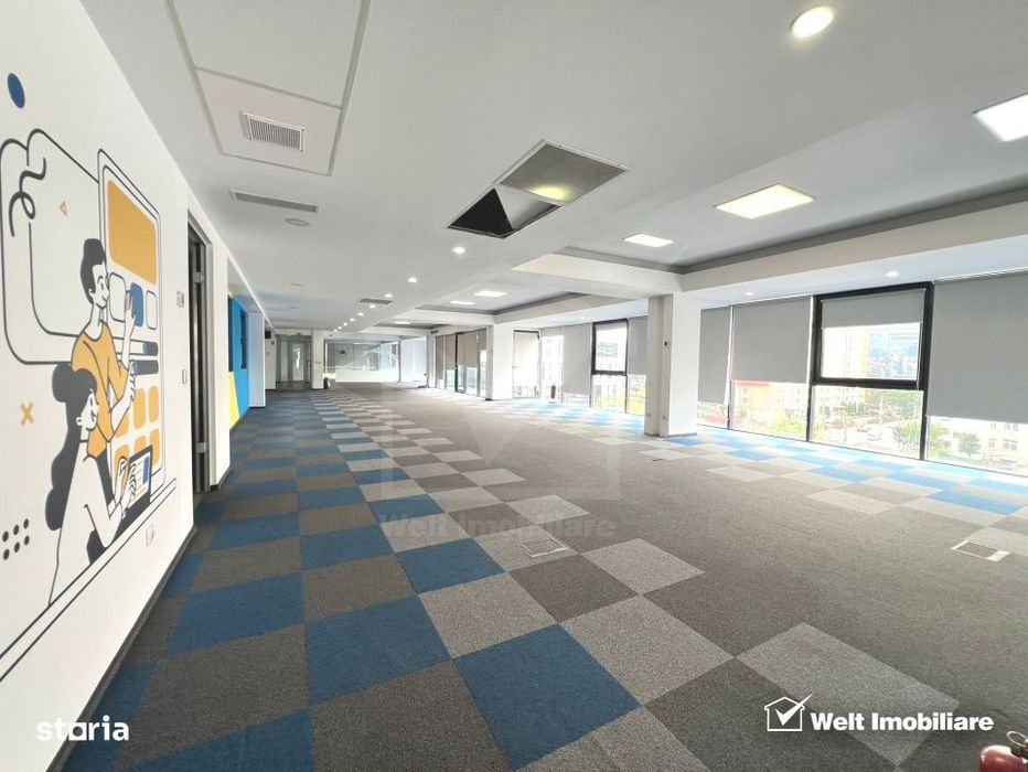 Spatiu birou 300mp (open space + 3 incaperi) zona FSEGA - Iulius Mall