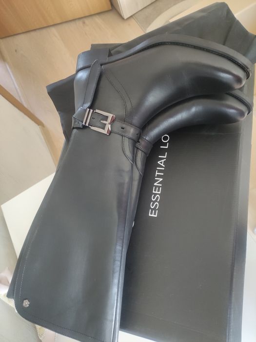 Нови ботуши естествена кожа, 37 номер, 24 см.