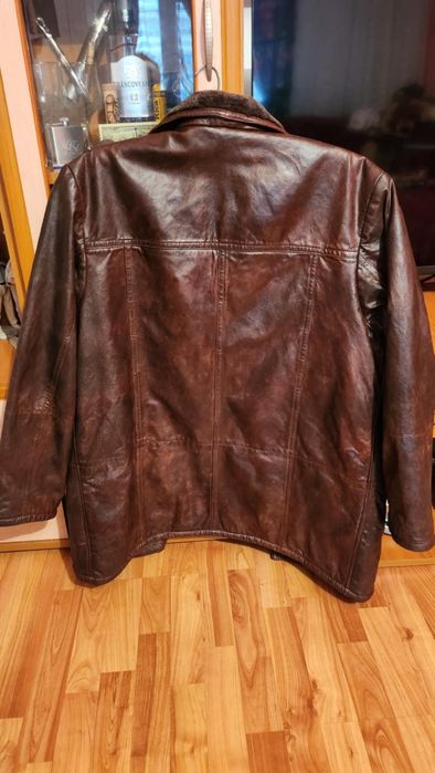 Cojoc piele naturală premium căprioară îmblănit XL