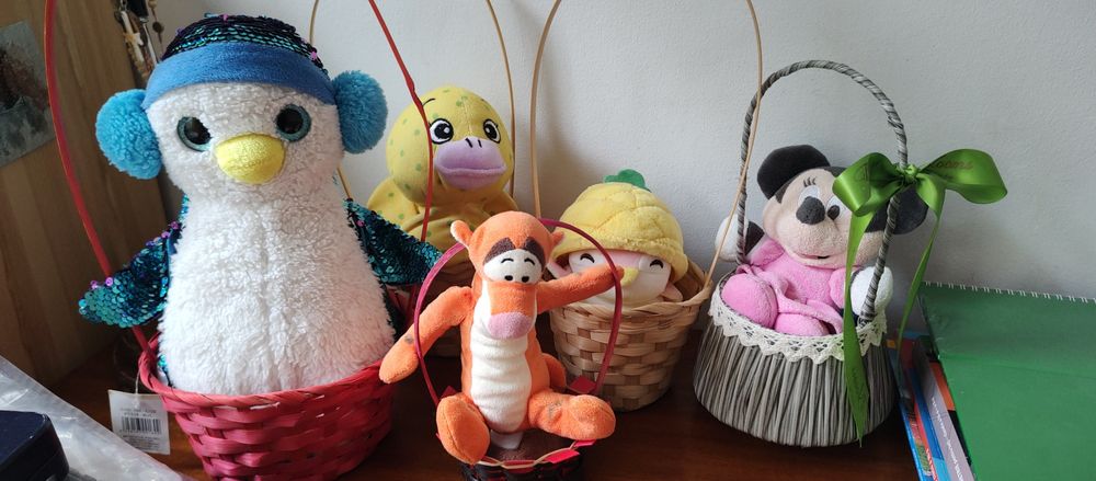 coșuleț și pinguin/ cadou de Paște pentru copii