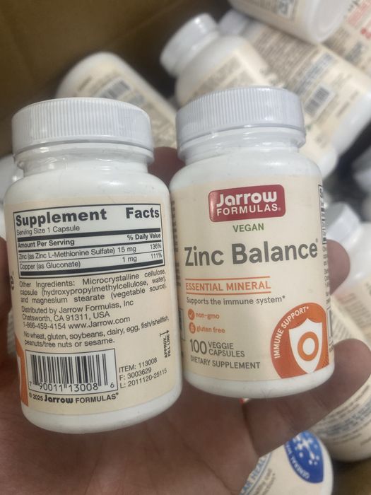 Jarrow Zinc Balance 100% Original Product