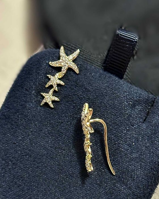 Дамски обеци с позлата