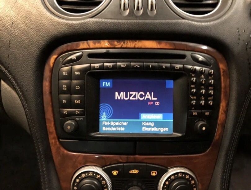Navigatie gps mercdes sl 350 500 55 Amg R230 Display Cd radio bosch