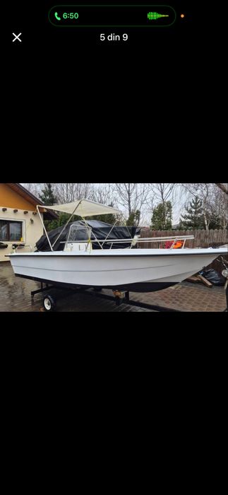 Barca open 5m cu 2 latime motor 70cp