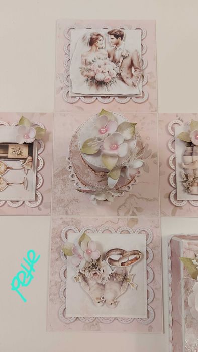 Ръчна експлодираща кутия за сватба, юбилей, бал, рожден ден