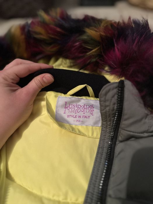 Детский пуховик цвета Хакки