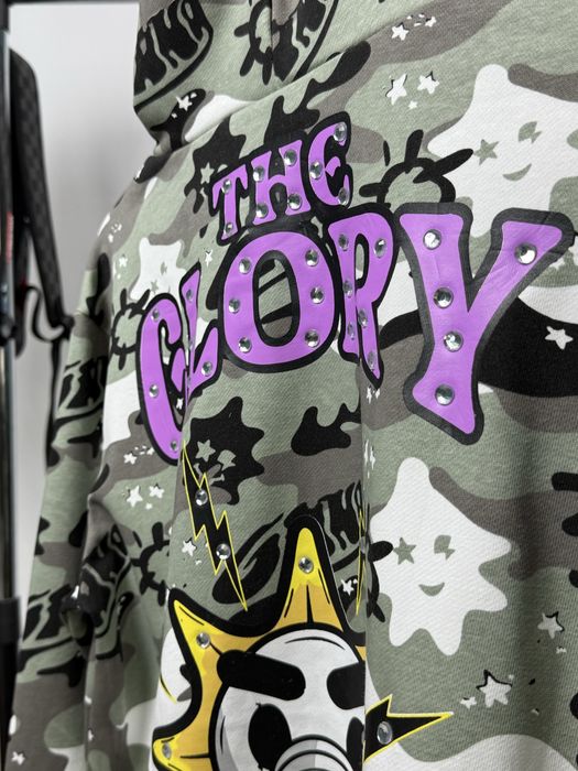 Glo Gand Camo Hoodie | Hanorac GloGang | Bape