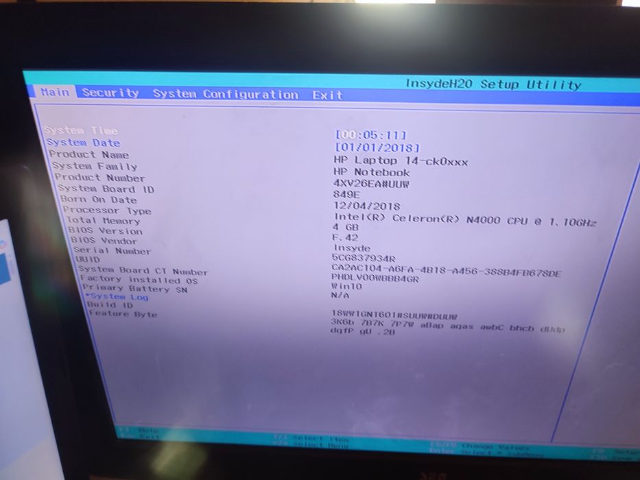 Placa de baza HP Pavilion 14-CK 14-CK0205NG 14-CK0xxx - Intel N4000