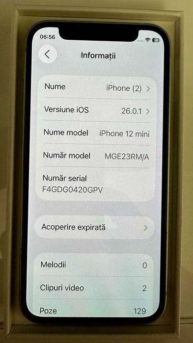 Iphone 12 Mini, verde pal, 128 GB, stare f buna