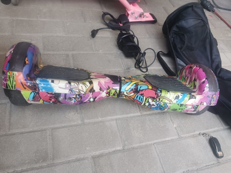Hoverboard graffiti+ scaun cart