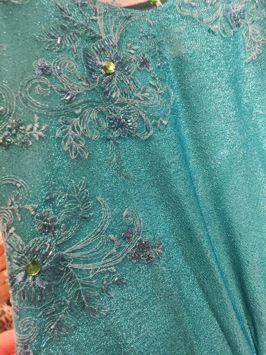 Rochie turcoaz nunta / botez