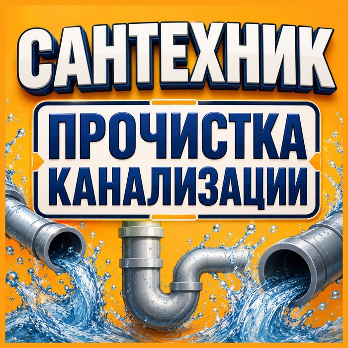 Сантехник срочно Прочистка канализации Петропавловск