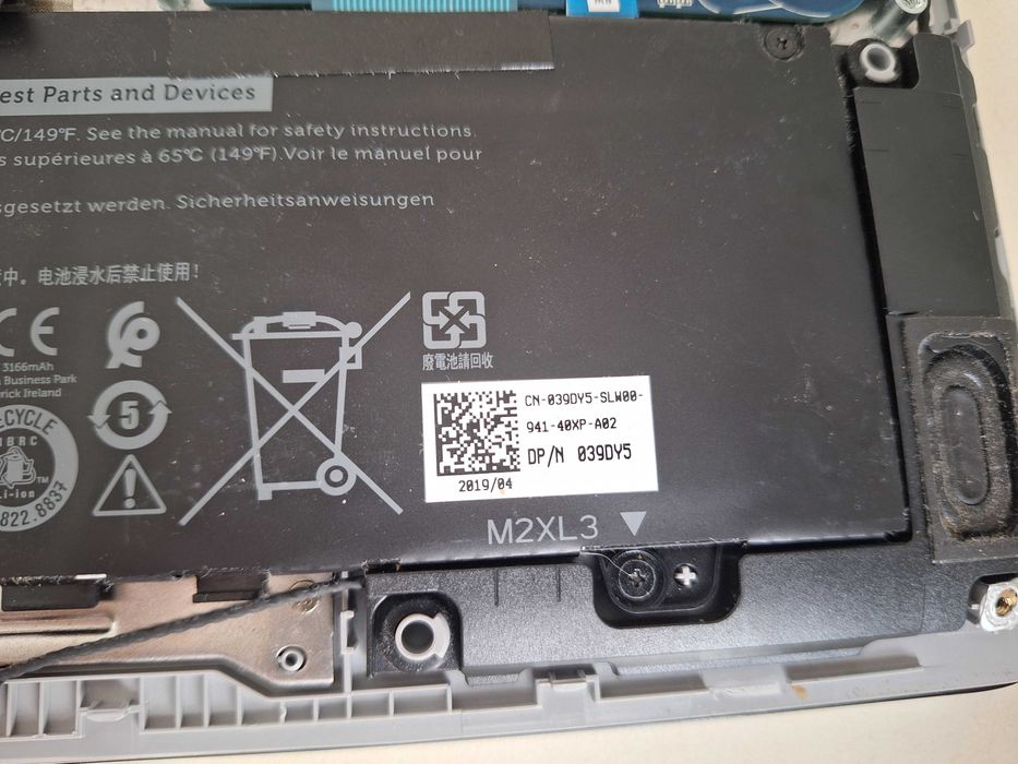 Original Dell F62G0 38Wh Laptop Battery – Used