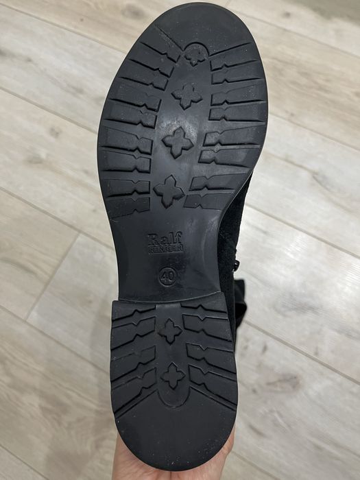 Замшевые ботфорты